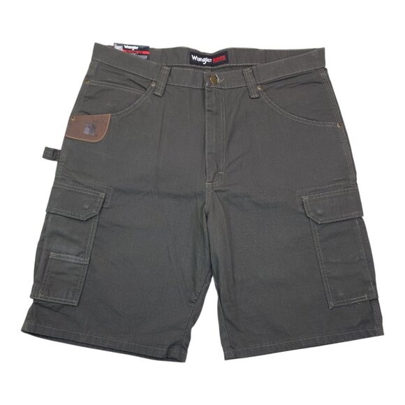 Wrangler Riggs Workwear Relaxed Fit Cargo Shorts Mens Size 38 Durable Irregular - Picture 2 of 10